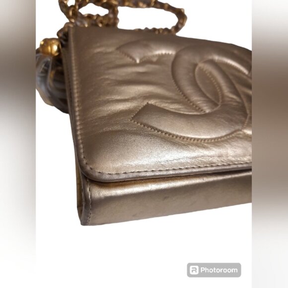 Crossbody Bag - Metallic Gold - CC -Style- - Picture 8 of 13
